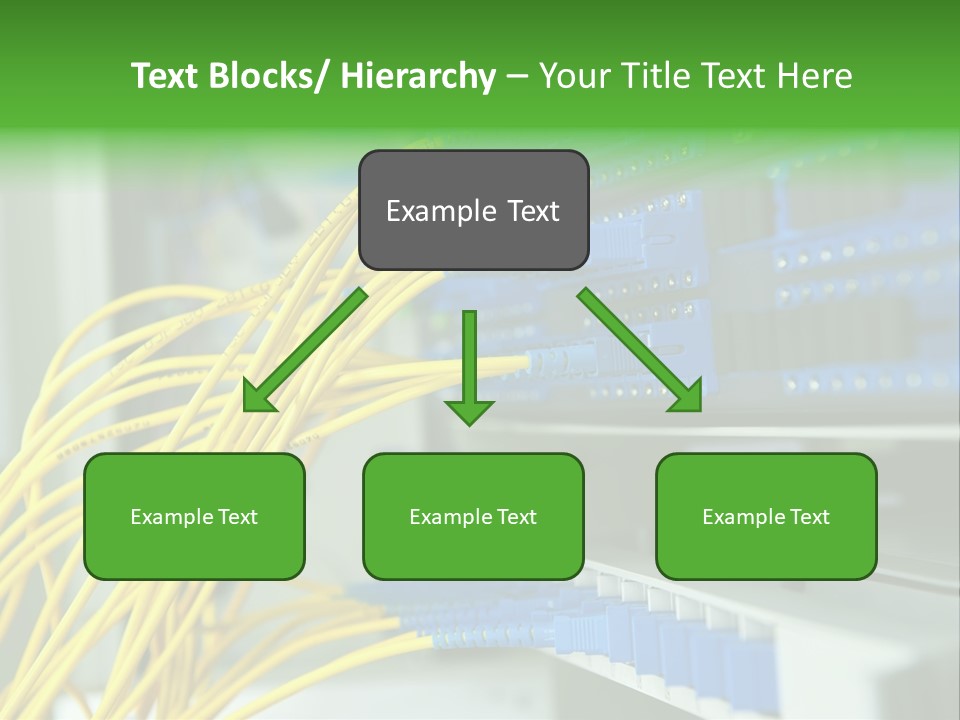 Cat Blue Ethernet PowerPoint Template