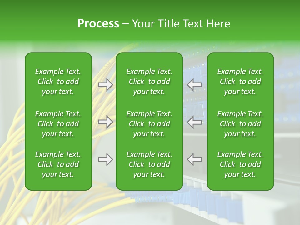 Cat Blue Ethernet PowerPoint Template