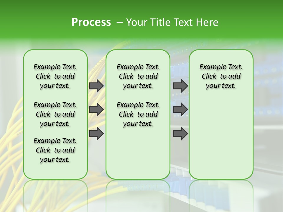 Cat Blue Ethernet PowerPoint Template