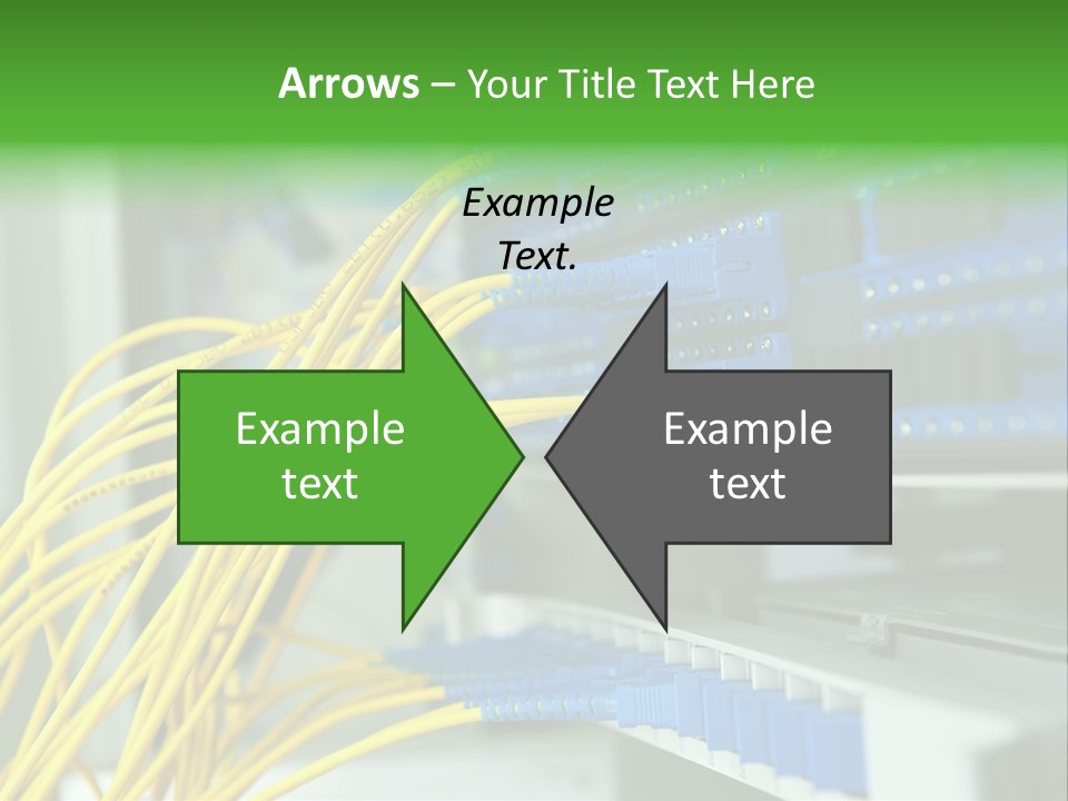 Cat Blue Ethernet PowerPoint Template