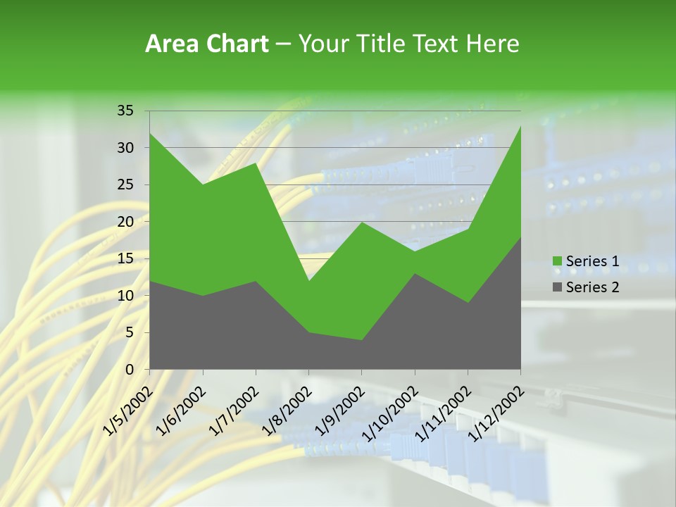 Cat Blue Ethernet PowerPoint Template