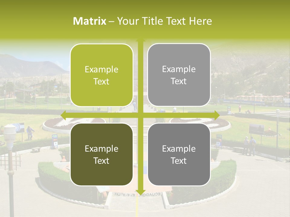 Line Central Architecture PowerPoint Template