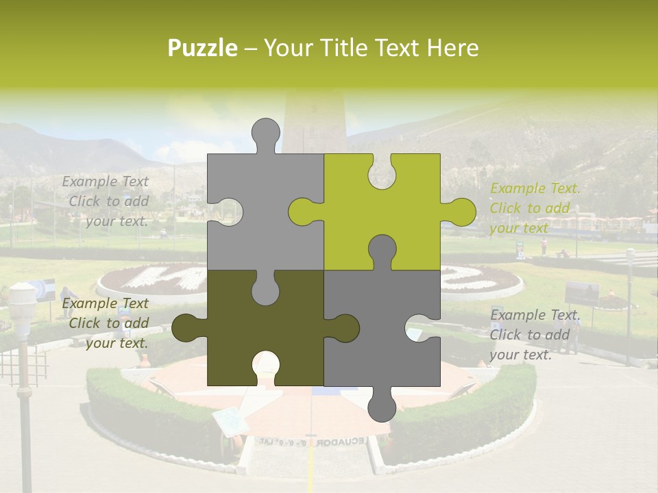 Line Central Architecture PowerPoint Template