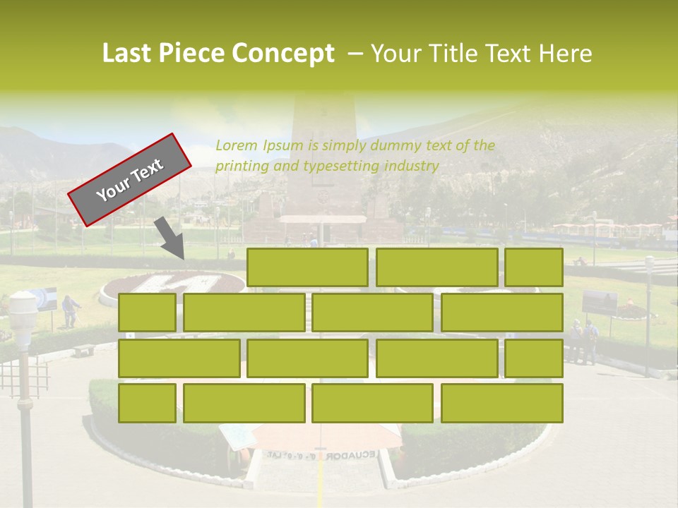 Line Central Architecture PowerPoint Template