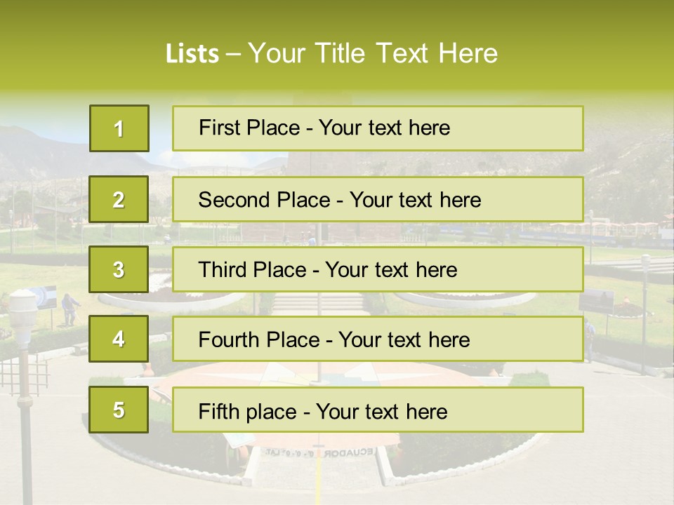 Line Central Architecture PowerPoint Template