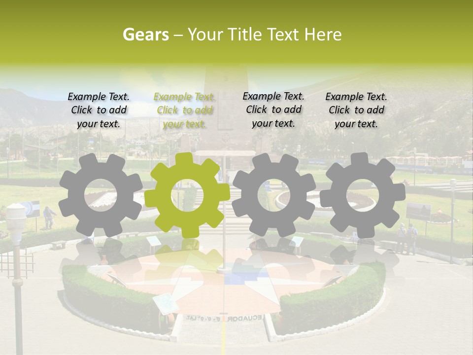 Line Central Architecture PowerPoint Template