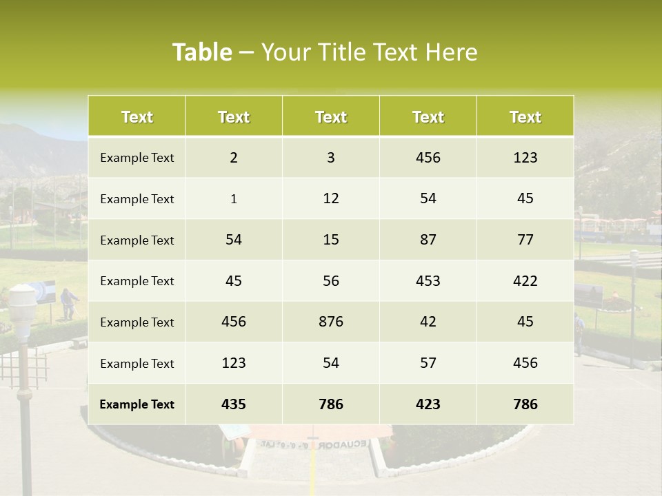 Line Central Architecture PowerPoint Template