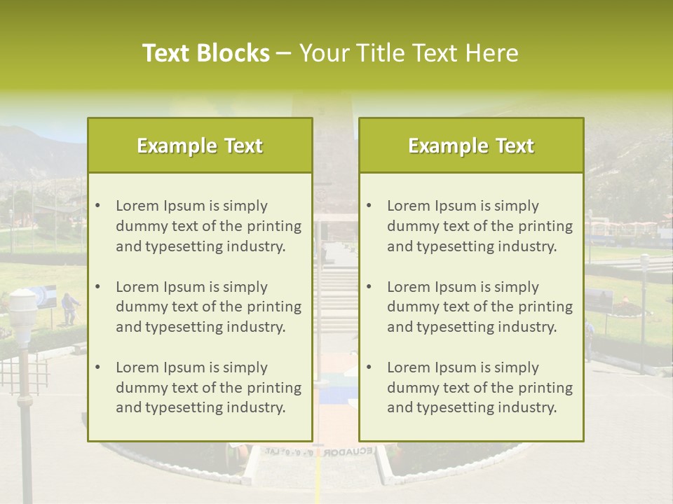 Line Central Architecture PowerPoint Template