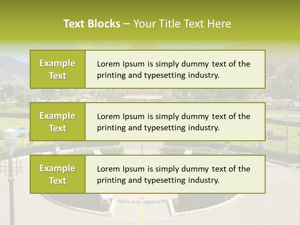 Line Central Architecture PowerPoint Template