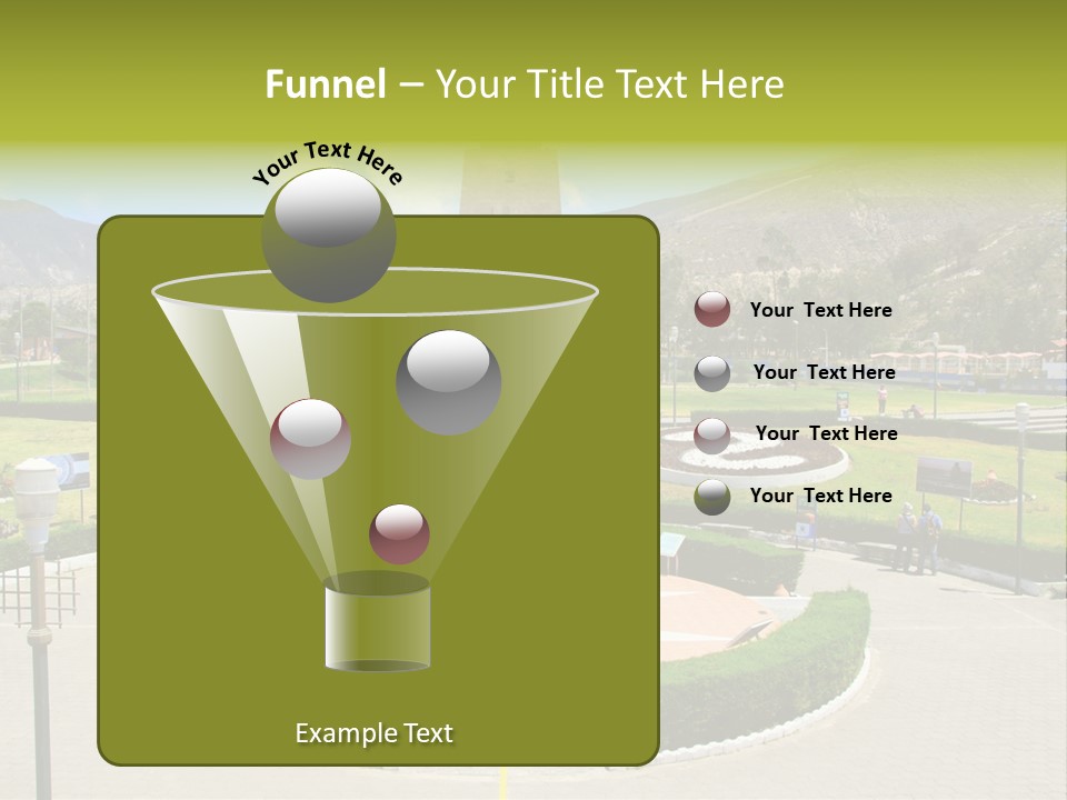 Line Central Architecture PowerPoint Template