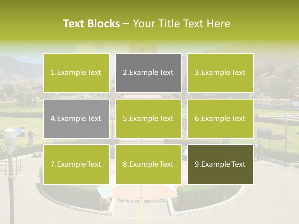 Line Central Architecture PowerPoint Template