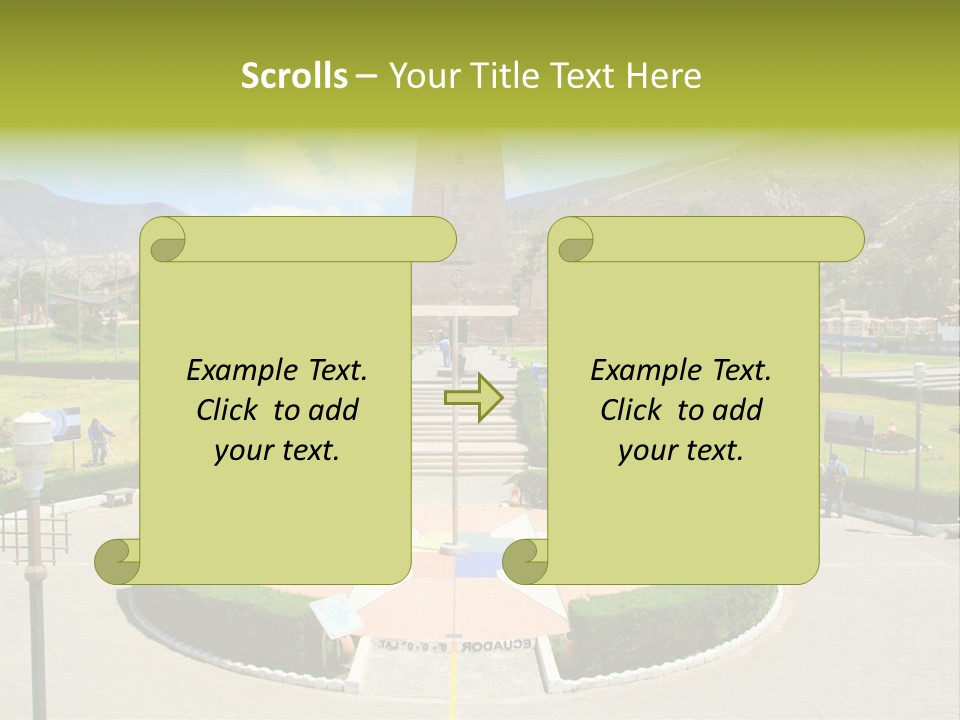 Line Central Architecture PowerPoint Template