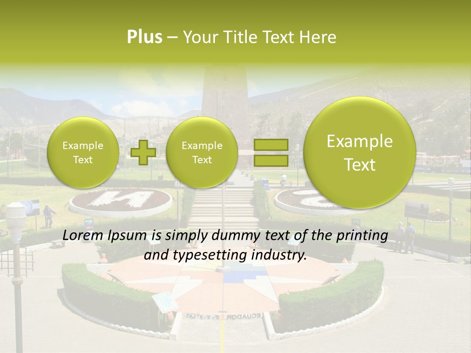 Line Central Architecture PowerPoint Template