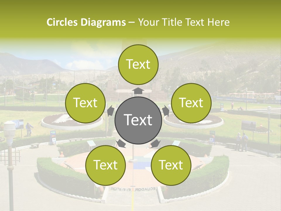 Line Central Architecture PowerPoint Template