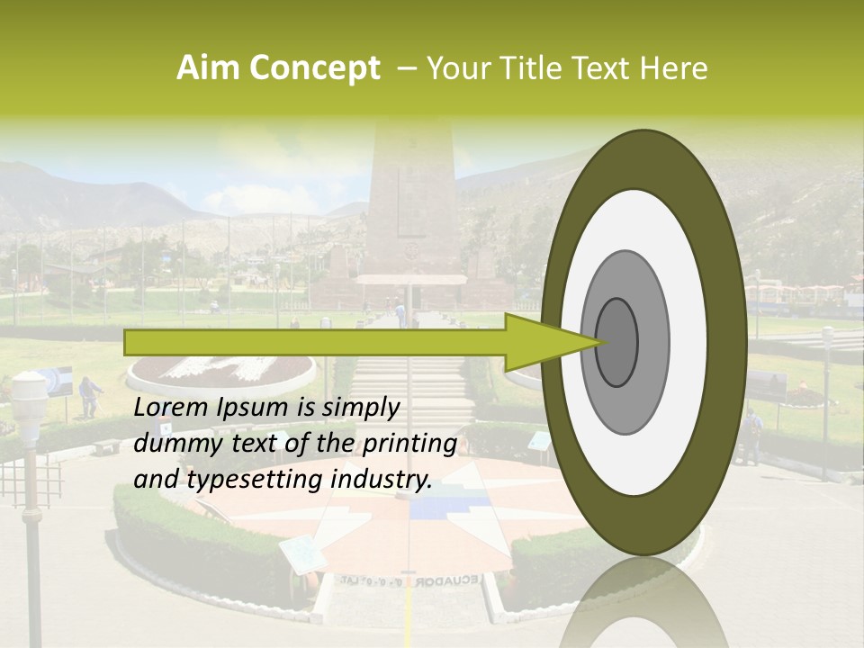 Line Central Architecture PowerPoint Template