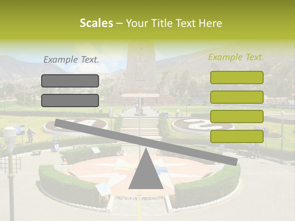 Line Central Architecture PowerPoint Template