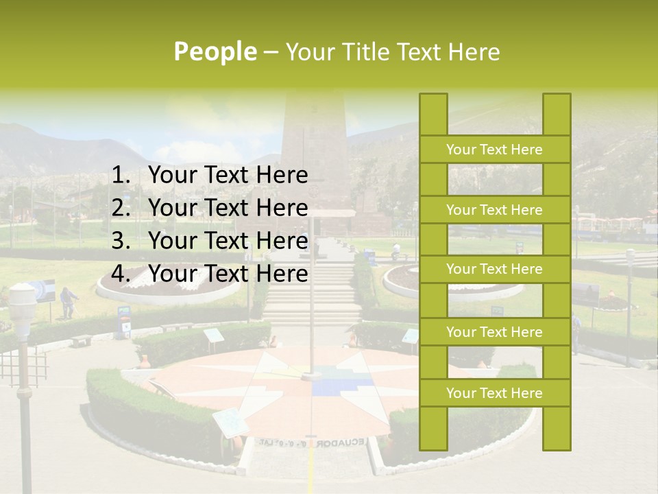 Line Central Architecture PowerPoint Template