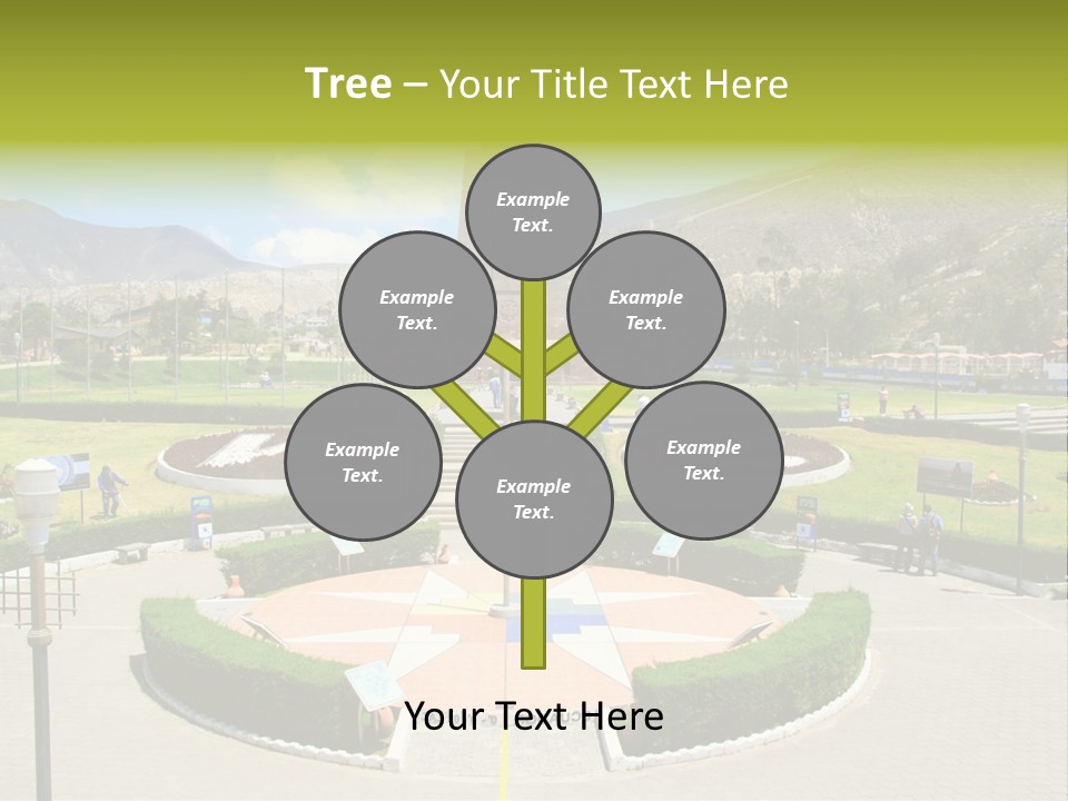 Line Central Architecture PowerPoint Template