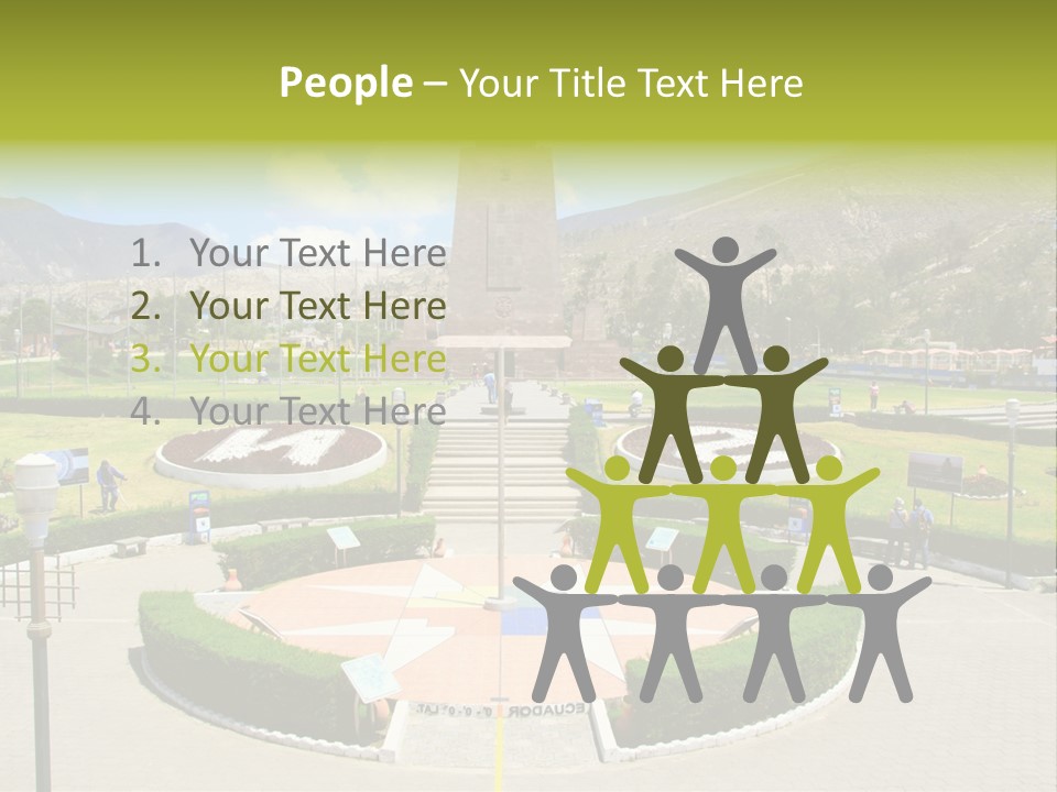 Line Central Architecture PowerPoint Template