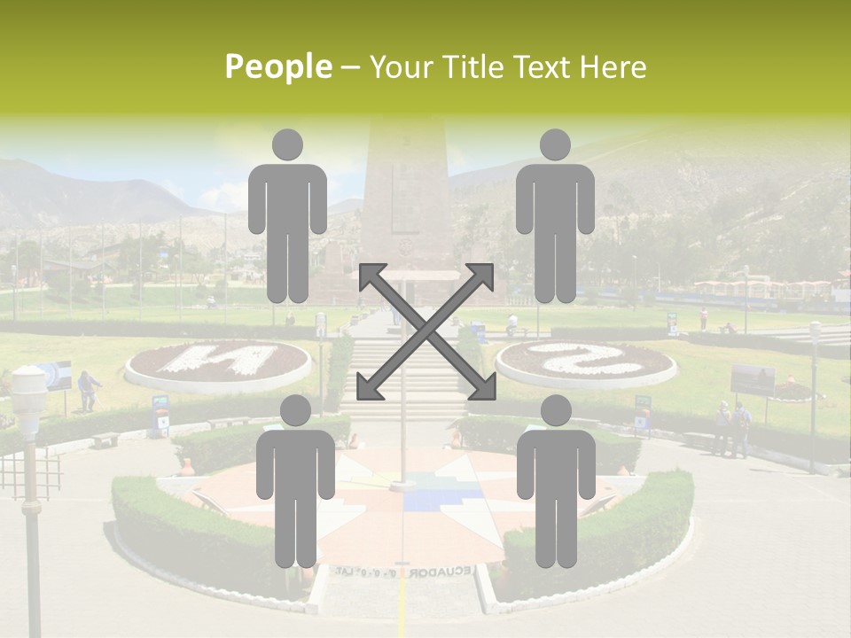 Line Central Architecture PowerPoint Template