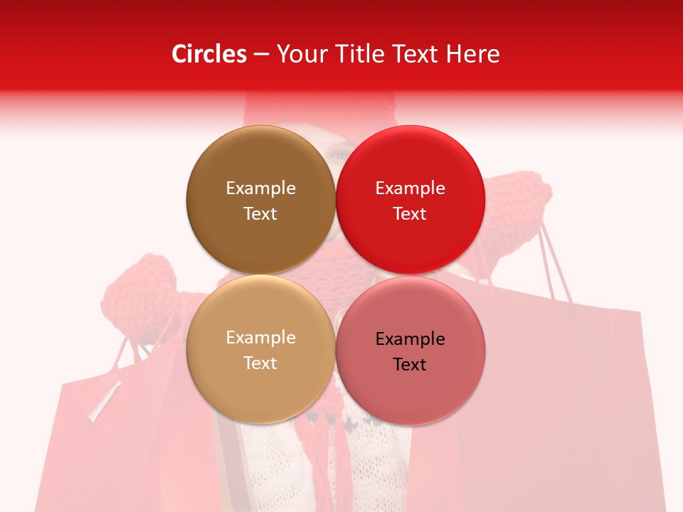 Teenage Lady Caucasian PowerPoint Template