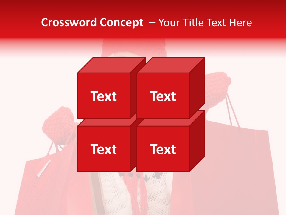 Teenage Lady Caucasian PowerPoint Template