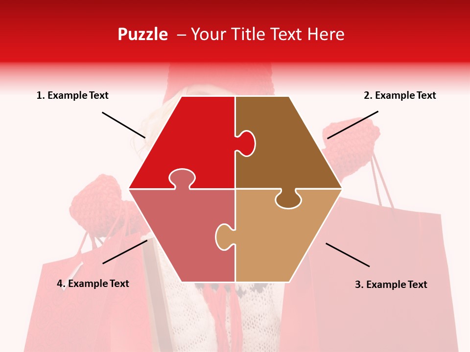 Teenage Lady Caucasian PowerPoint Template