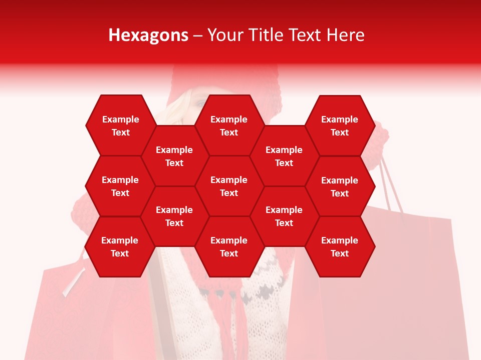 Teenage Lady Caucasian PowerPoint Template