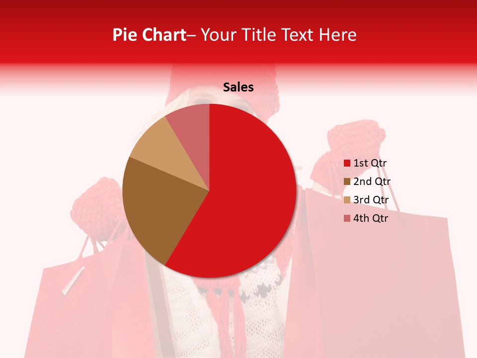 Teenage Lady Caucasian PowerPoint Template