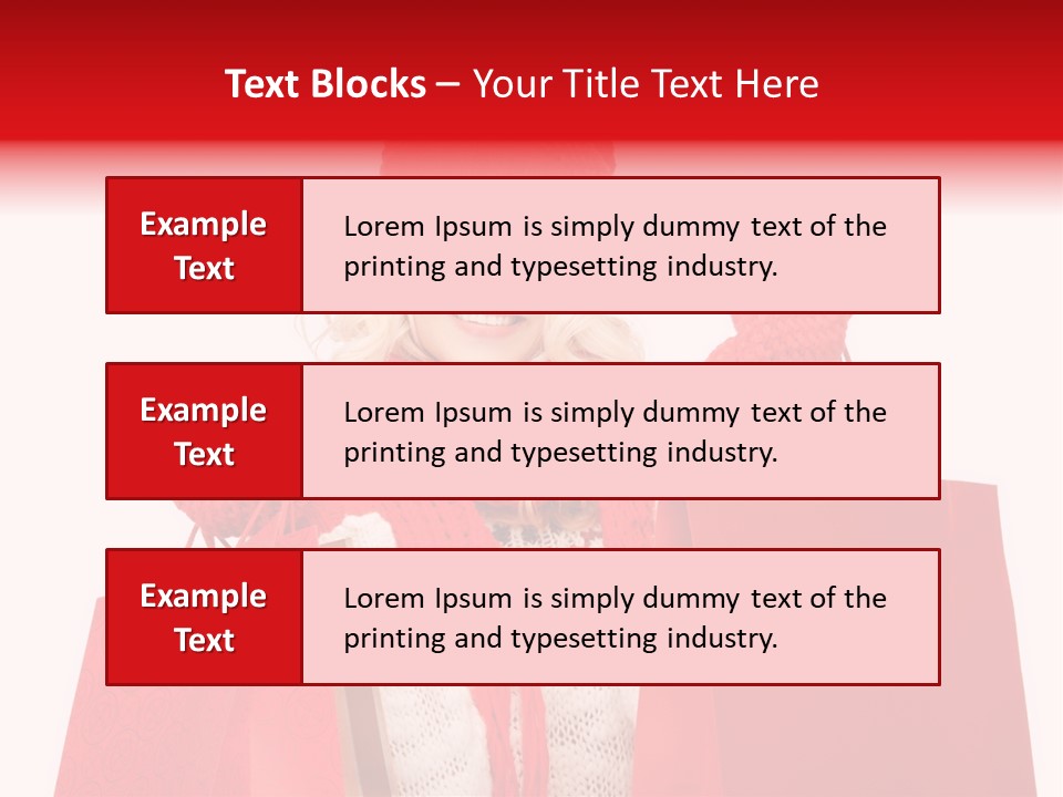 Teenage Lady Caucasian PowerPoint Template