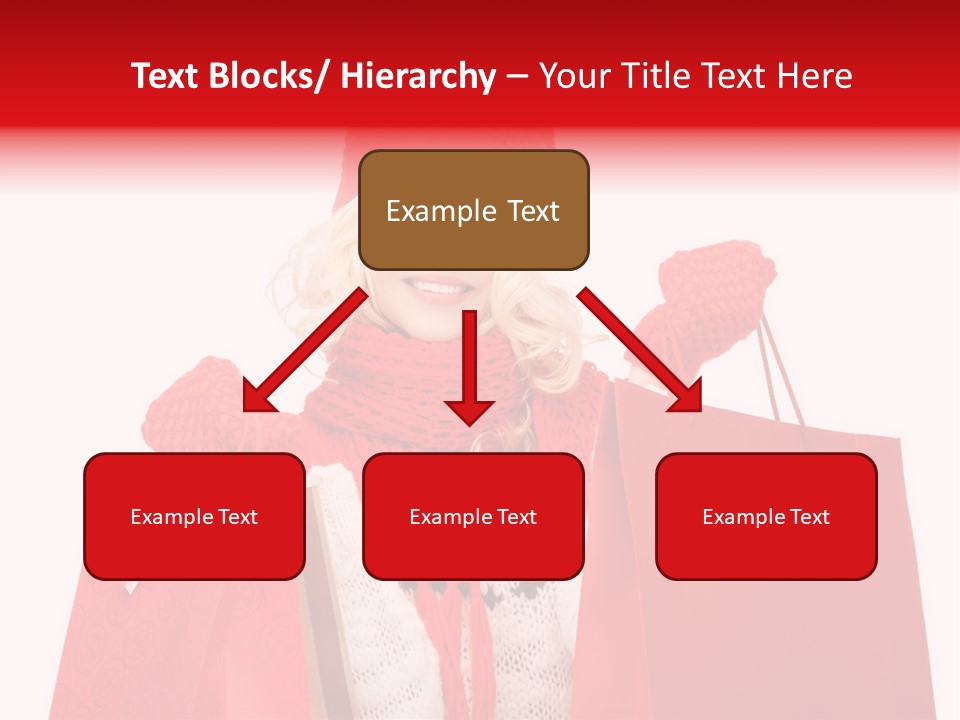 Teenage Lady Caucasian PowerPoint Template