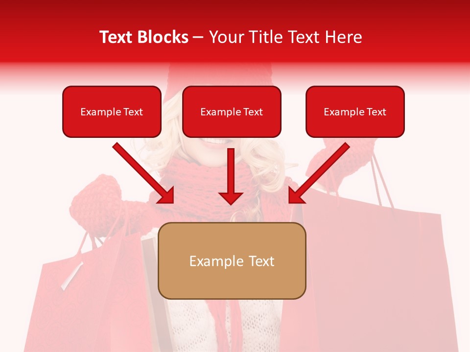 Teenage Lady Caucasian PowerPoint Template