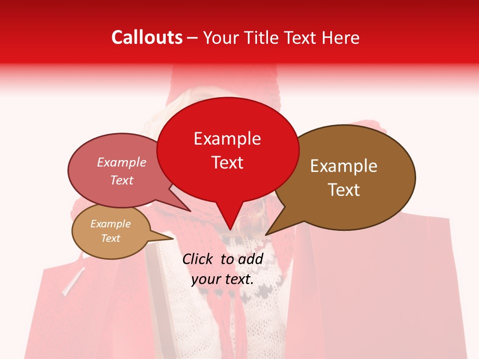 Teenage Lady Caucasian PowerPoint Template