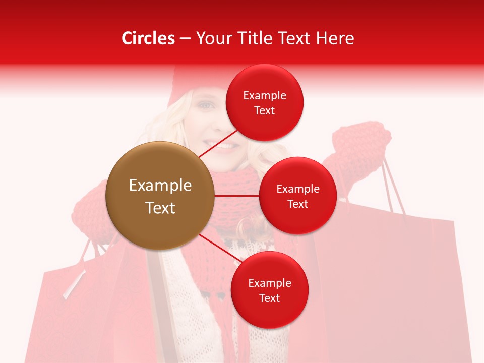 Teenage Lady Caucasian PowerPoint Template