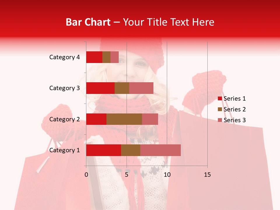 Teenage Lady Caucasian PowerPoint Template