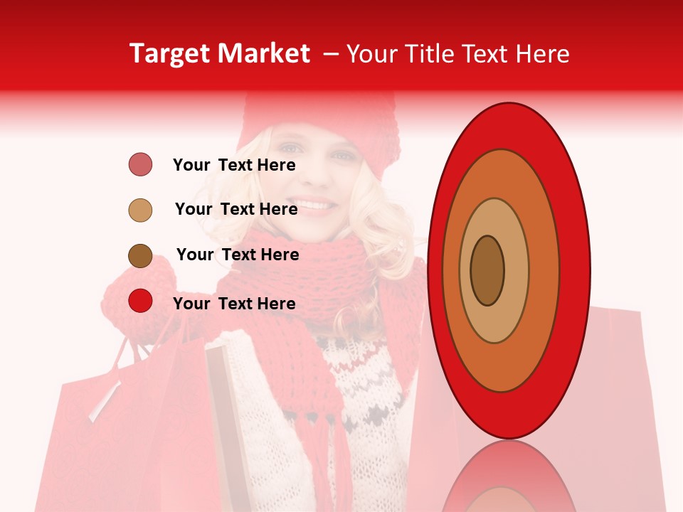 Teenage Lady Caucasian PowerPoint Template