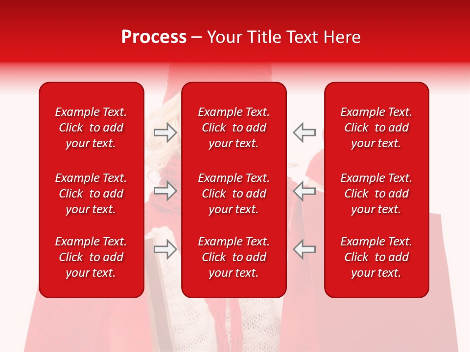 Teenage Lady Caucasian PowerPoint Template