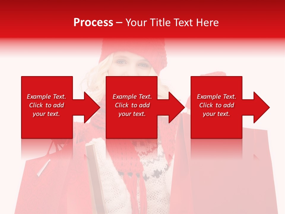 Teenage Lady Caucasian PowerPoint Template