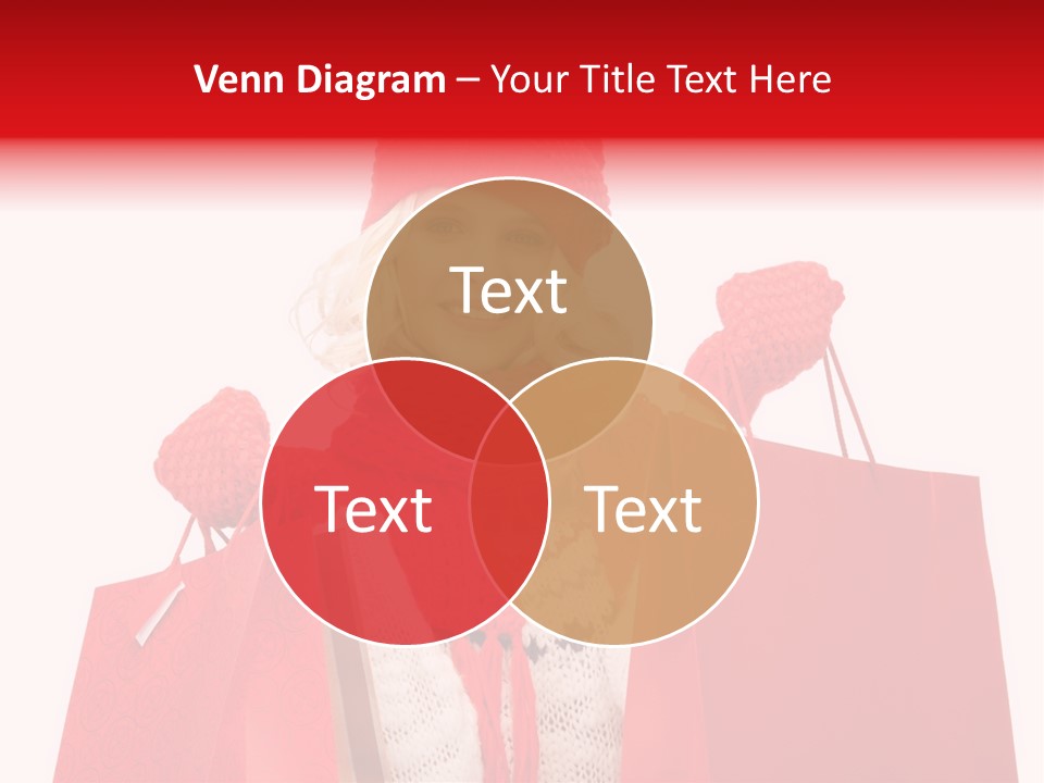 Teenage Lady Caucasian PowerPoint Template