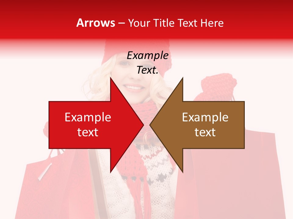 Teenage Lady Caucasian PowerPoint Template