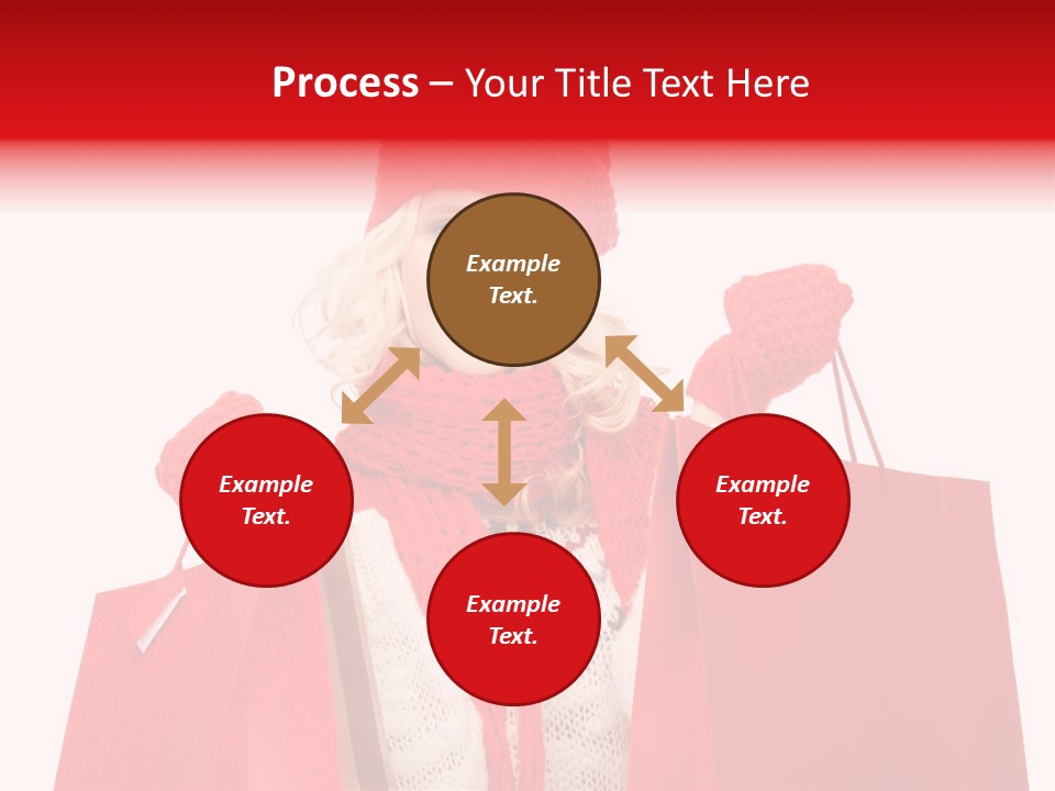 Teenage Lady Caucasian PowerPoint Template