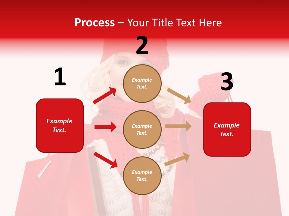 Teenage Lady Caucasian PowerPoint Template