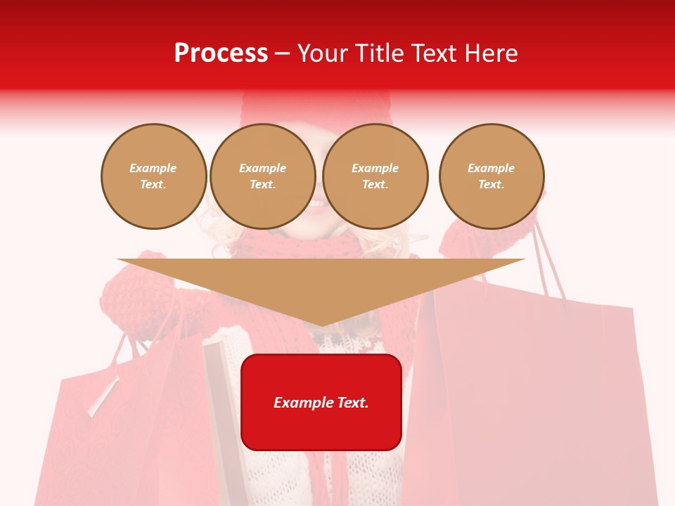 Teenage Lady Caucasian PowerPoint Template