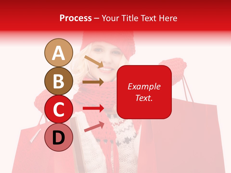 Teenage Lady Caucasian PowerPoint Template