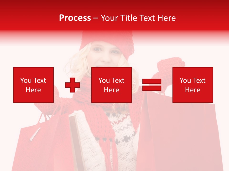 Teenage Lady Caucasian PowerPoint Template