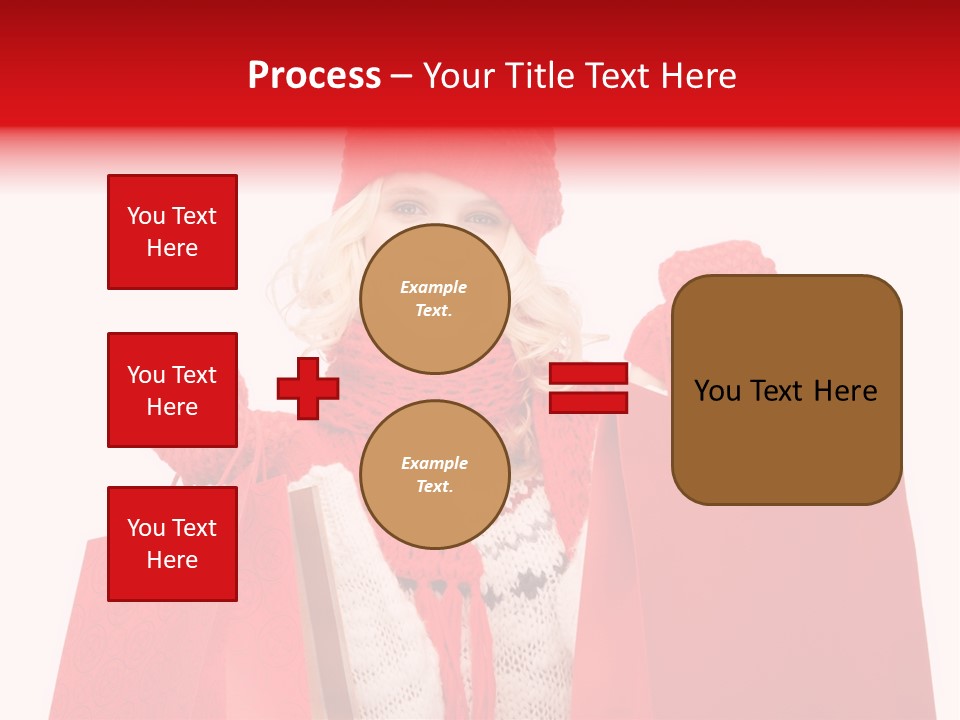 Teenage Lady Caucasian PowerPoint Template