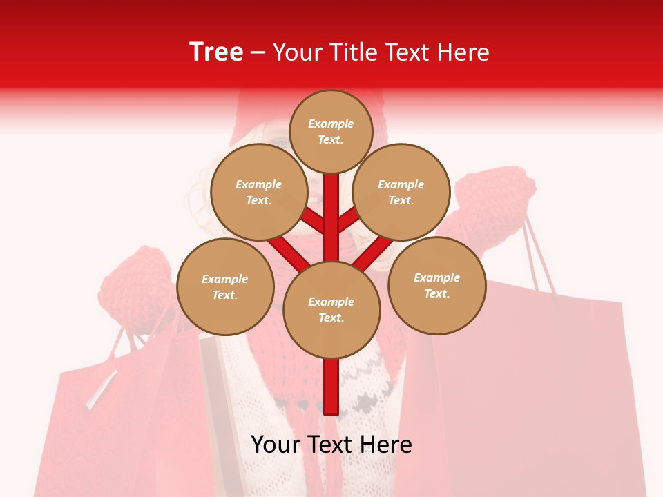 Teenage Lady Caucasian PowerPoint Template