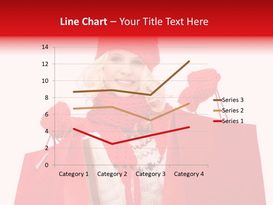 Teenage Lady Caucasian PowerPoint Template