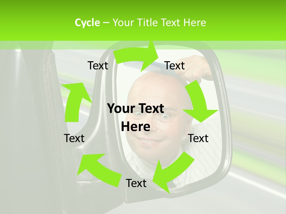 Careless Comb Driving PowerPoint Template
