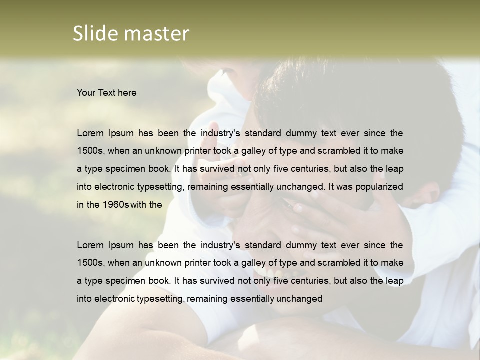 Pretty Playful Girl PowerPoint Template